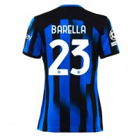 Inter Milan Nicolo Barella #23 Domáci Ženy futbalový dres 2023-24 Krátky Rukáv